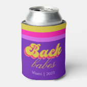 Rafraîchisseur Pour Canette Fête de Bachelorette Néon Violet Rétro  (Can devant)