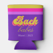 Rafraîchisseur Pour Canette Fête de Bachelorette Néon Violet Rétro  (Dos)