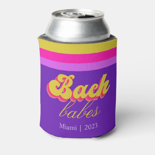 Rafraîchisseur Pour Canette Fête de Bachelorette Violet Néo-Rétro (Can Dos)