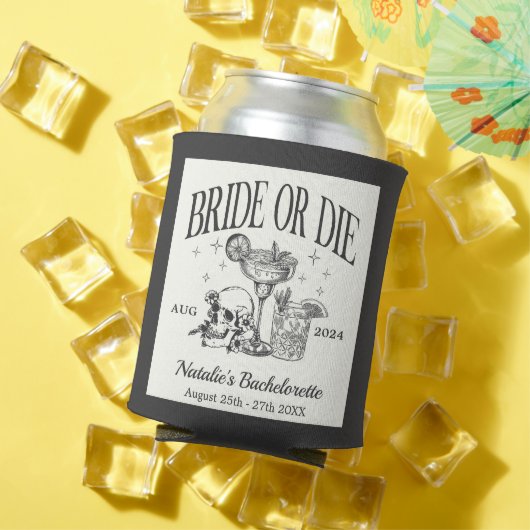 Rafraîchisseur Pour Canette Fête De Cocktail De Mariée Ou De Mort Sur Mesure (Été in situ)