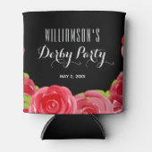 Rafraîchisseur Pour Canette Fête de Derby aux Roses Rouges Aquarelle (Devant)