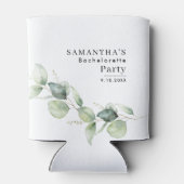 Rafraîchisseur Pour Canette Fête de Fiançailles au Eucalyptus Aquarelle (Dos)