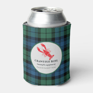 Rafraîchisseur Pour Canette Fête de fiançailles Plaid Tartan Écrevisses à la C