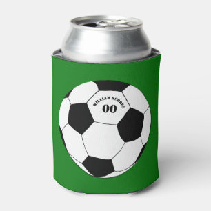 Rafraîchisseur Pour Canette Fête de football, ballon de football avec nom et n
