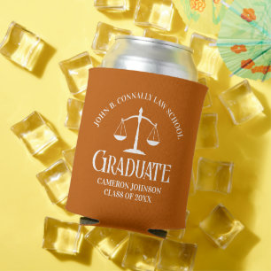 Rafraîchisseur Pour Canette Fête de graduation de l'école de droit blanc Orang