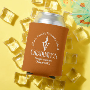 Rafraîchisseur Pour Canette Fête de graduation de l'école vétérinaire Orange p