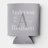 Rafraîchisseur Pour Canette Fête de la famille Monogramme moderne (Devant)