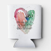 Rafraîchisseur Pour Canette Fête de l'Aquarelle de la fille Prosecco (Dos)