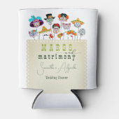 Rafraîchisseur Pour Canette Fête de mariage mexicano pour couples Margs et mat (Devant)