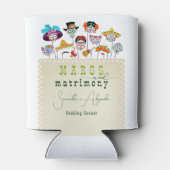 Rafraîchisseur Pour Canette Fête de mariage mexicano pour couples Margs et mat (Dos)