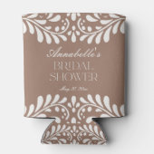 Rafraîchisseur Pour Canette Fête de Mariage Mocha Brown Talavera Espagnole (Dos)