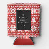 Rafraîchisseur Pour Canette Fête de Noël de style nordique (Devant)