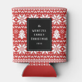 Rafraîchisseur Pour Canette Fête de Noël de style nordique (Dos)