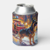 Rafraîchisseur Pour Canette Fête de Noël des bergers allemands (Can devant)