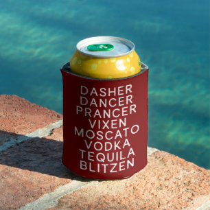 Rafraîchisseur Pour Canette Fête de Noël en buvant Dasher Dancer 