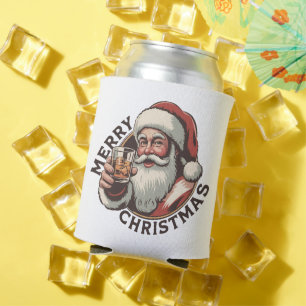 Rafraîchisseur Pour Canette Fête de Noël en buvant du Bourbon amateur de Whisk