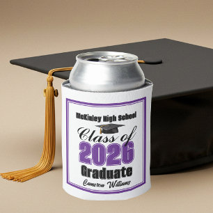 Rafraîchisseur Pour Canette Fête de remise des diplômes personnalisée violette