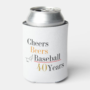 Rafraîchisseur Pour Canette Fête des 40 ans Cheers Beers et Baseball