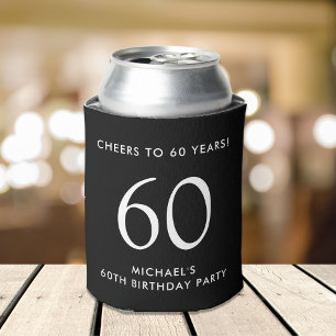 Rafraîchisseur Pour Canette Fête des 60 ans Cheers Black