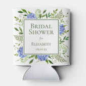 Rafraîchisseur Pour Canette Fête des mariées Blue Hydrangeas (Dos)