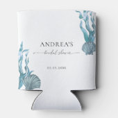 Rafraîchisseur Pour Canette Fête des mariées de coquillage bleu marine Favoris (Dos)