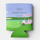 Rafraîchisseur Pour Canette Fête des mariées Golf Motif Avec Golf Panier (Dos)