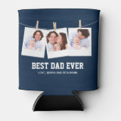 Rafraîchisseur Pour Canette Fête des pères | Collage photo Best Dad Ever 3 (Devant)