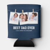 Rafraîchisseur Pour Canette Fête des pères | Collage photo Best Dad Ever 3 (Dos)