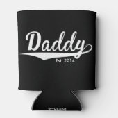 Rafraîchisseur Pour Canette Fête des pères - "Daddy Est. Ajouter une année" (Dos)