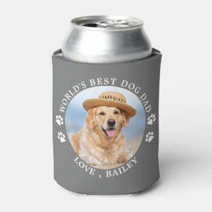 Rafraîchisseur Pour Canette fête des pères Personnalisée Cute Pet Photo Chien 