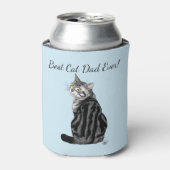 Rafraîchisseur Pour Canette Fête des pères Tabby Argent (Can devant)