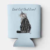 Rafraîchisseur Pour Canette Fête des pères Tabby Argent (Dos)