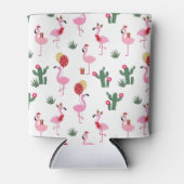 Rafraîchisseur Pour Canette Fête du Flamant rose de Noël | Vacances (Devant)