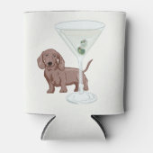 Rafraîchisseur Pour Canette Fête saucisses et martinis (Devant)