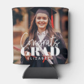 Rafraîchisseur Pour Canette Fêtes Grad Moderne Simple Script Photo personnalis (Dos)