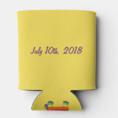 Rafraîchisseur Pour Canette Fêtons la fête de Piñata à l'Âne arc-en-ciel (Dos)