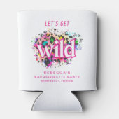 Rafraîchisseur Pour Canette Fêtons Wild Cheetah Bachelorette Party (Dos)