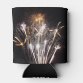 Rafraîchisseur Pour Canette Feu d'artifice blanc et or II Fête patriotique (Dos)