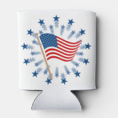 Rafraîchisseur Pour Canette Feu d'artifice Drapeau Américain 4 juillet (Dos)