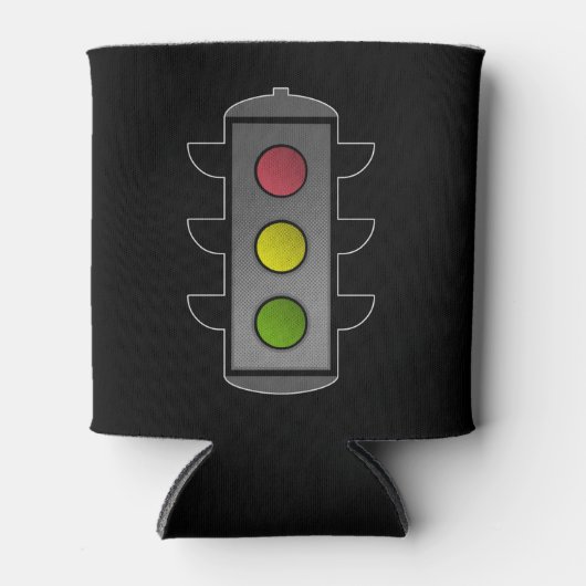 Rafraîchisseur Pour Canette Feu de trafic Pop Art (Devant)