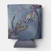 Rafraîchisseur Pour Canette Feu nocturne violet de libellule (Dos)