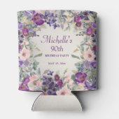 Rafraîchisseur Pour Canette Feuillage de couleur rose pourpre 90e anniversaire (Dos)