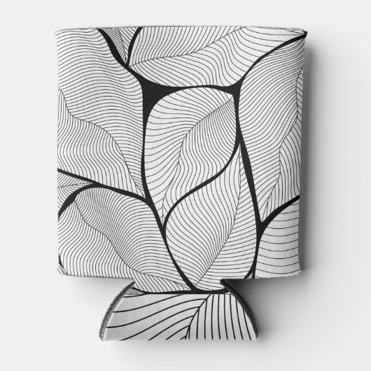 Rafraîchisseur Pour Canette Feuillage feuillu, motif arrière - plan transparen (Devant)