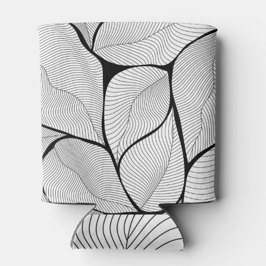 Rafraîchisseur Pour Canette Feuillage feuillu, motif arrière - plan transparen (Dos)