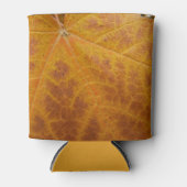 Rafraîchisseur Pour Canette Feuille d'érable jaune Automne Abstraite Nature (Devant)