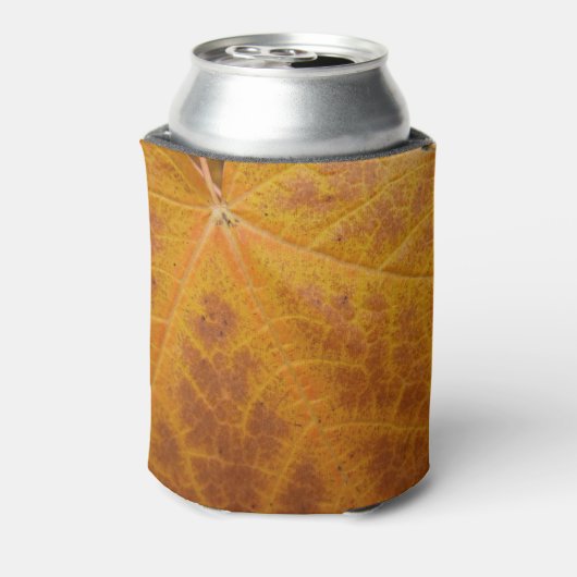 Rafraîchisseur Pour Canette Feuille d'érable jaune Automne Abstraite Nature (Can Dos)