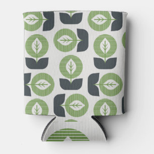 Rafraîchisseur Pour Canette Feuilles Abstraits rétro : Style Vintage sans fail