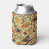 Rafraîchisseur Pour Canette Feuilles d'automne, baies, champignons et fleurs (Can devant)