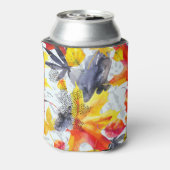 Rafraîchisseur Pour Canette Feuilles d'automne : Motif d'automne aquarelle (Can Dos)