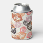 Rafraîchisseur Pour Canette Feuilles d'automne sur le beige. (Can devant)